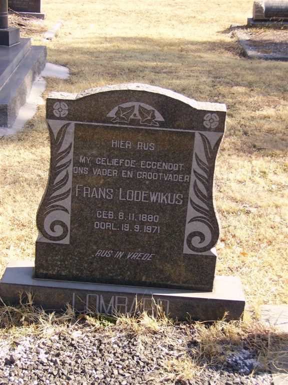 LOMBARD Frans Lodewikus 1880-1971