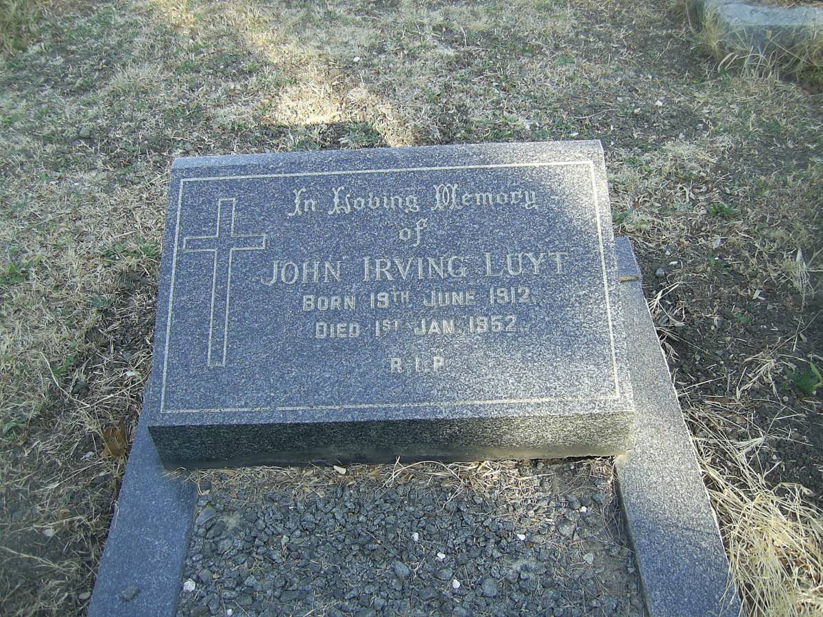 LUYT John Irving 1912-1952