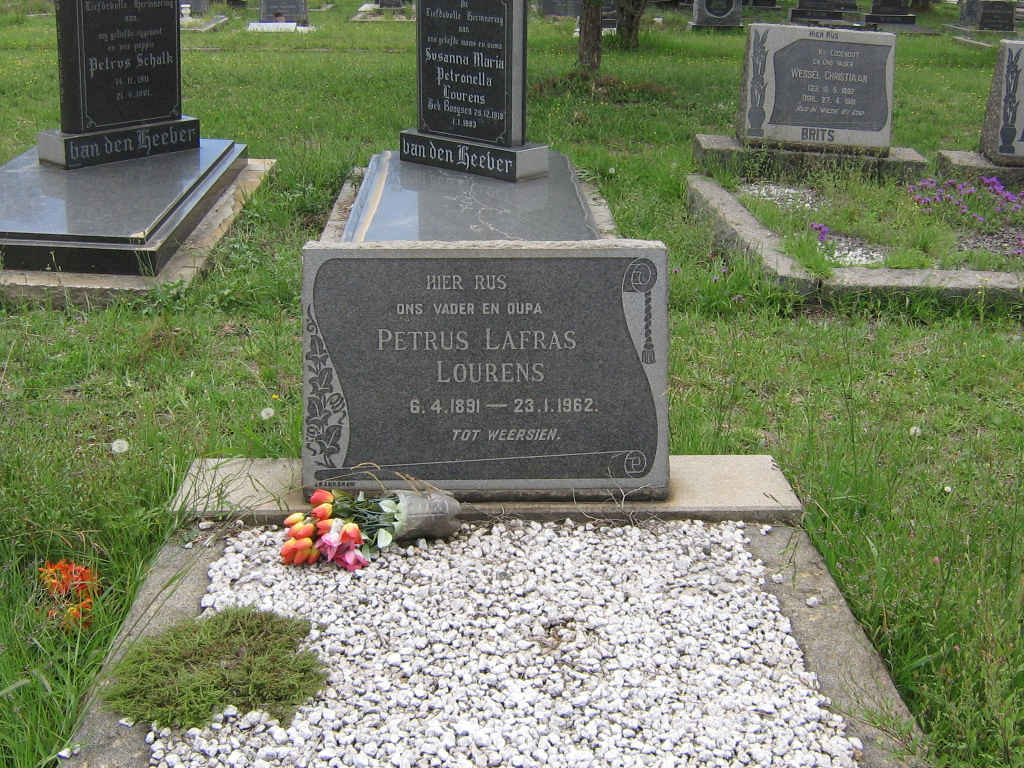 LOURENS Petrus Lafras 1891-1962