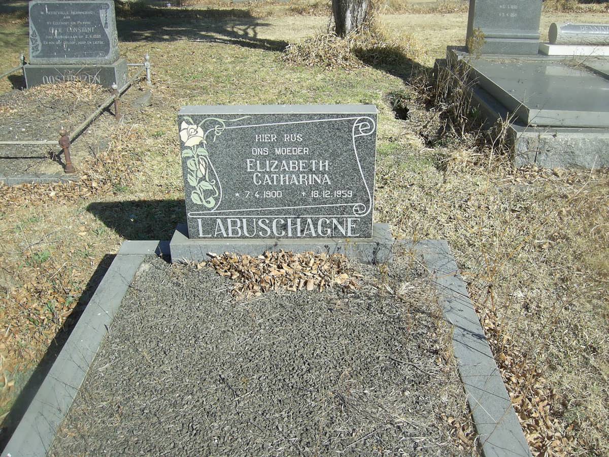 LABUSCHAGNE Elizabeth Catharina 1900-1959
