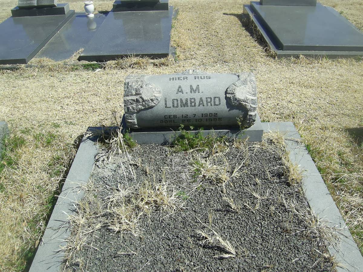 LOMBARD A.M. 1902-1995