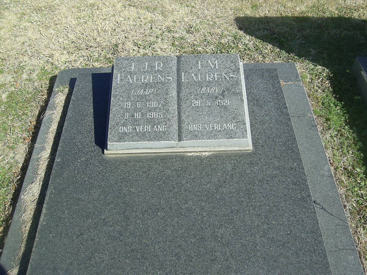 LAURENS J.J.R. 1907-1985 &amp; I.M. 1921-