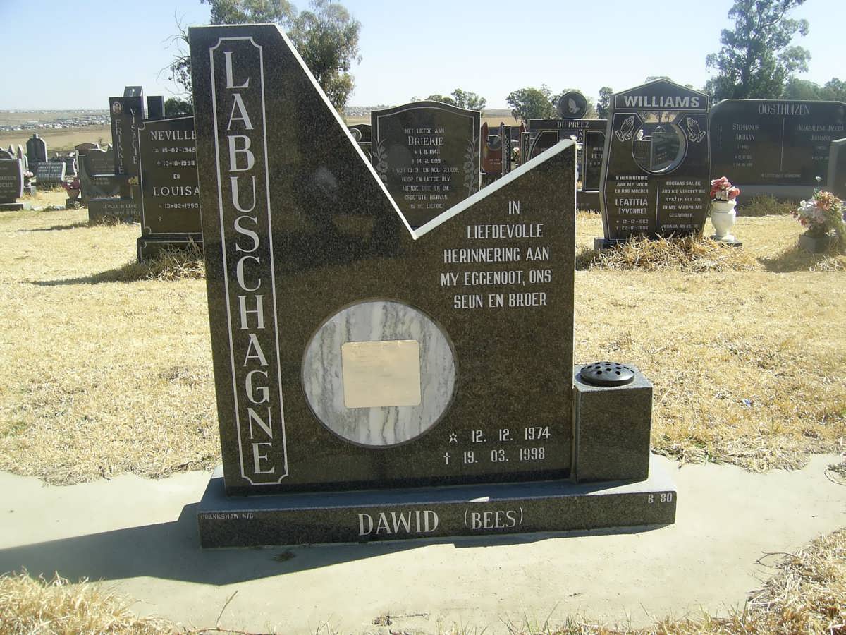 LABUSCHAGNE Dawid 1974-1998