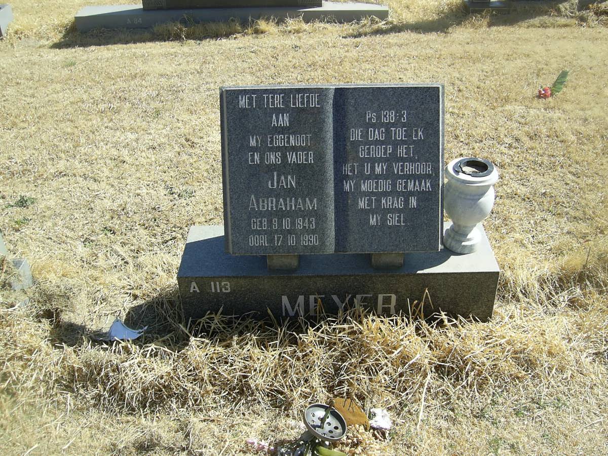 MEYER Jan Abraham 1943-1990