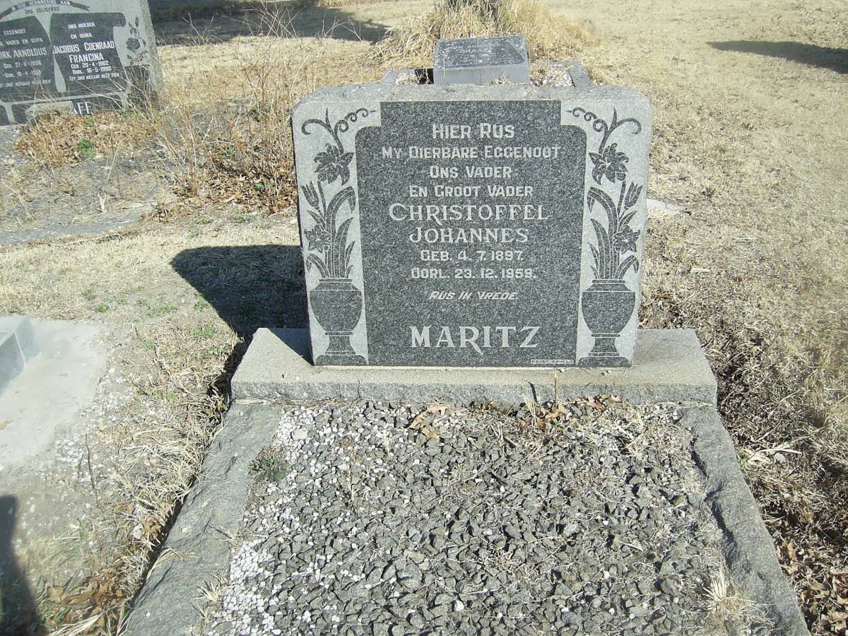 MARITZ Christoffel Johannes 1897-1959