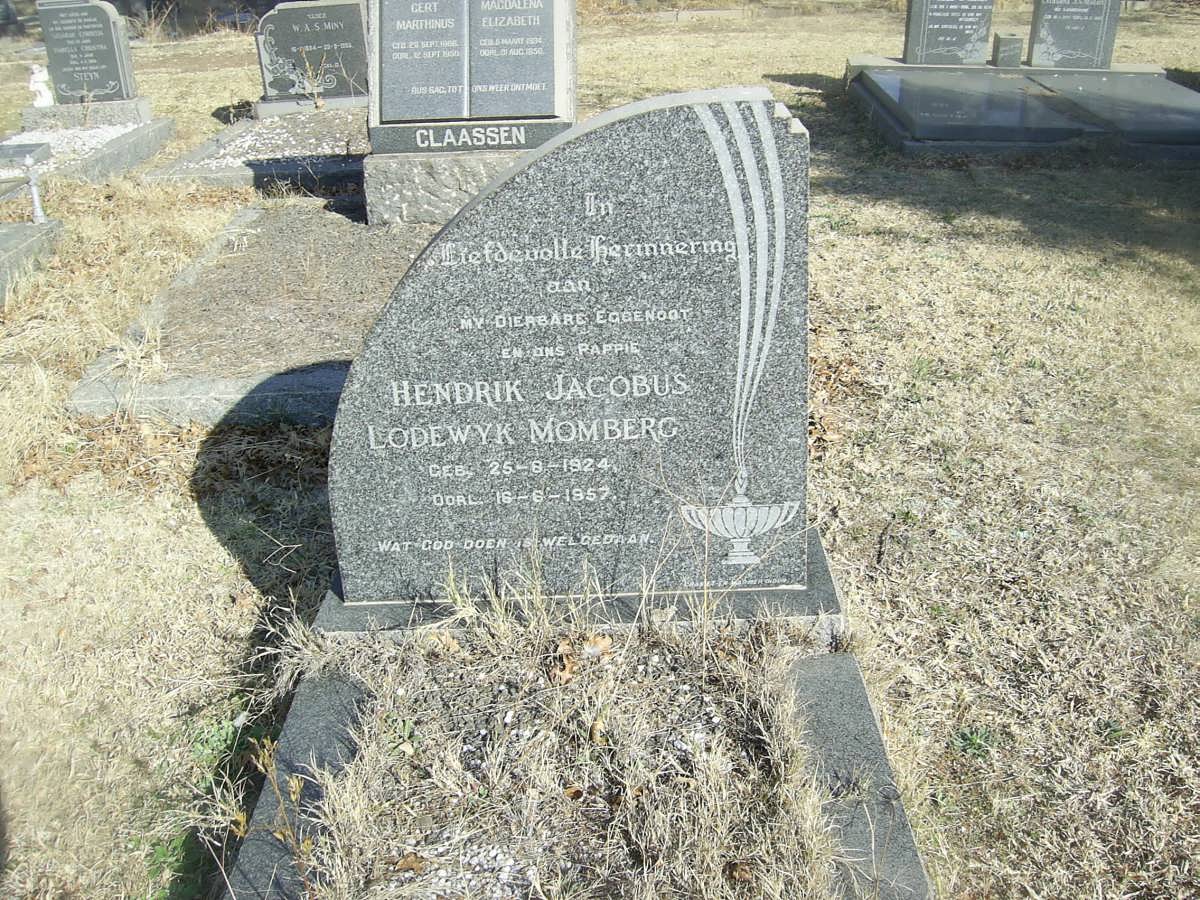 MOMBERG Hendrik Jacobus Lodewyk 1924-1957