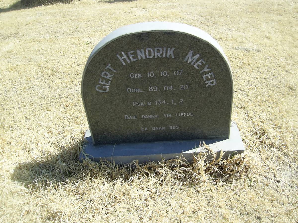 MEYER Gert Hendrik 1910-1989