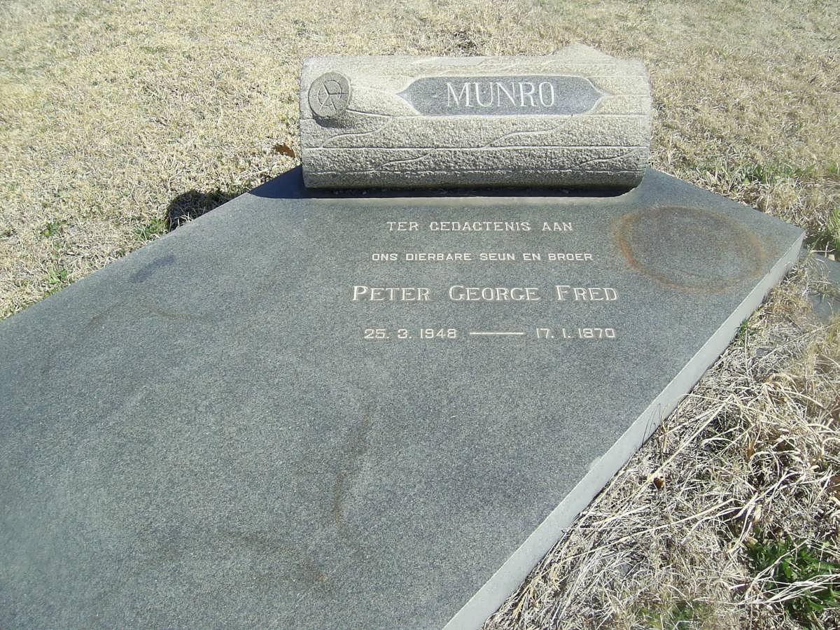MUNRO Peter George Fred 1948-1970