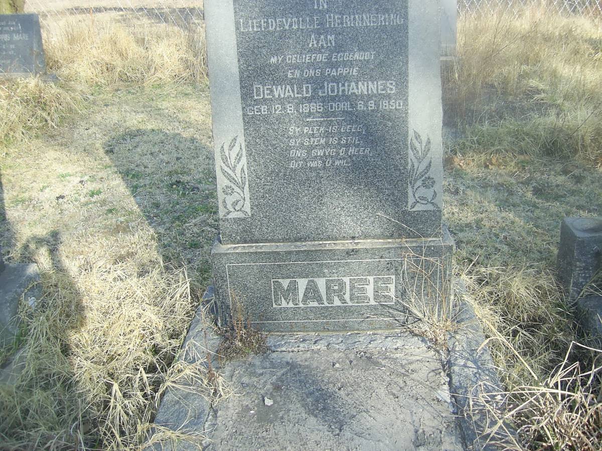 MAREE Dewald Johannes 1886-1950