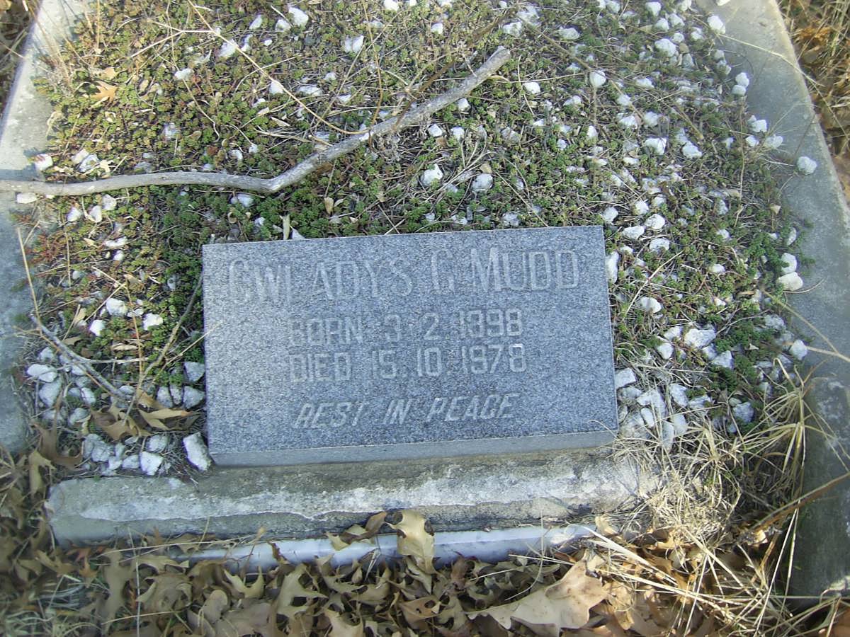 MUDD Gwladys G. 1898-1978