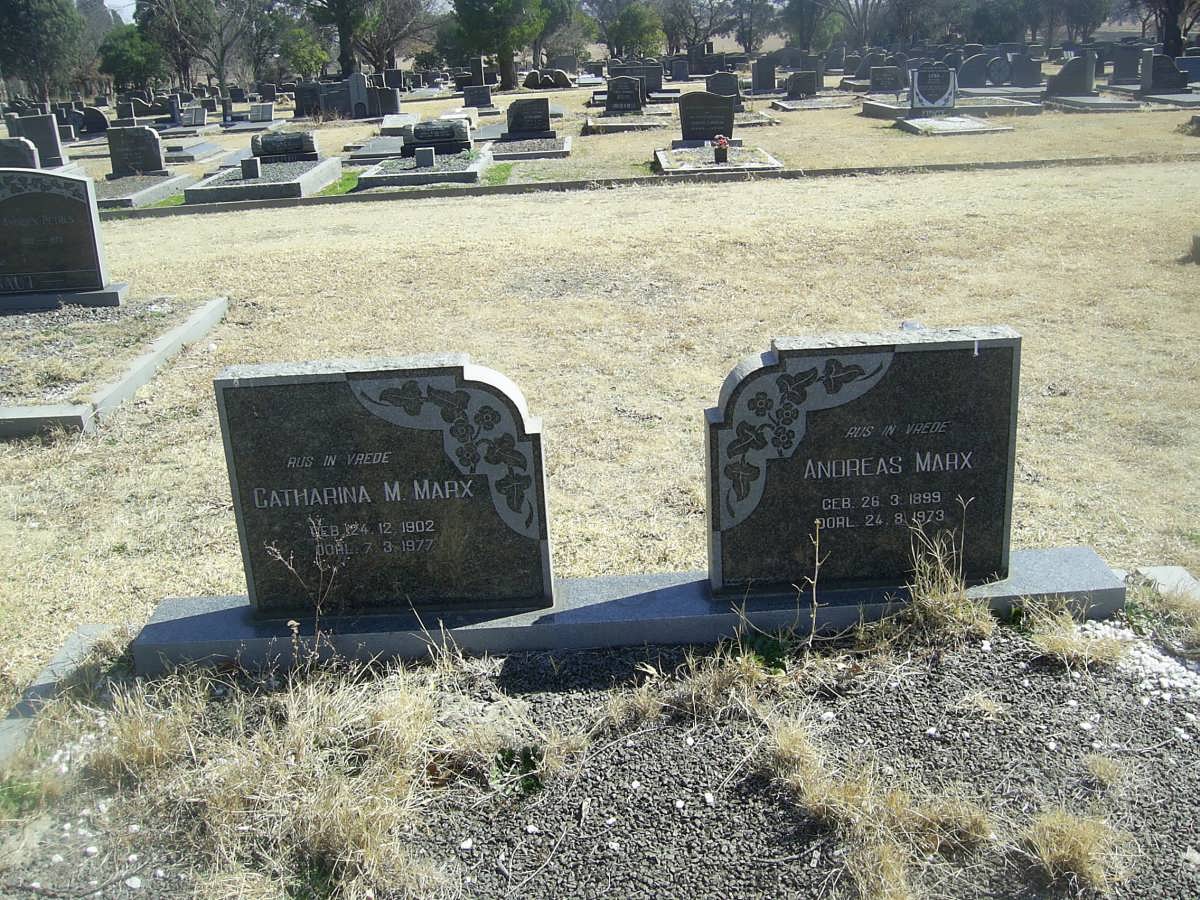 MARX Andreas 1899-1973 &amp; Catharina M. 1902-1977
