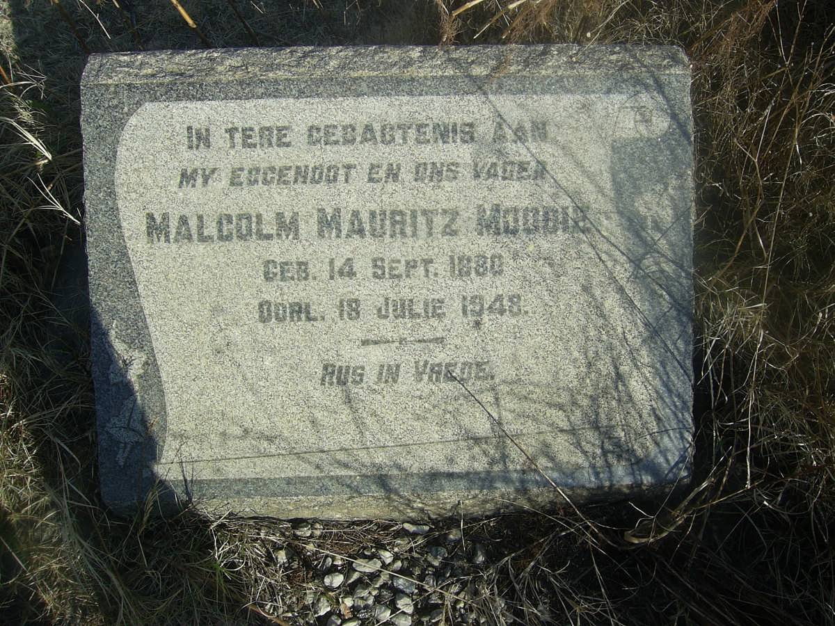 MOODIE Malcolm Mauritz 1880-1948