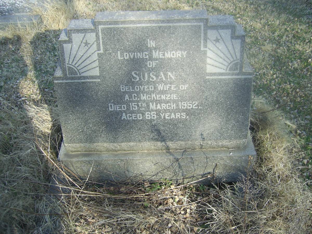 McKENZIE Susan -1952