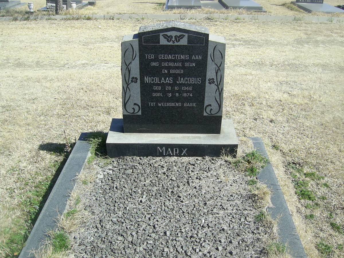 MARX Nicolaas Jacobus 1946-1974