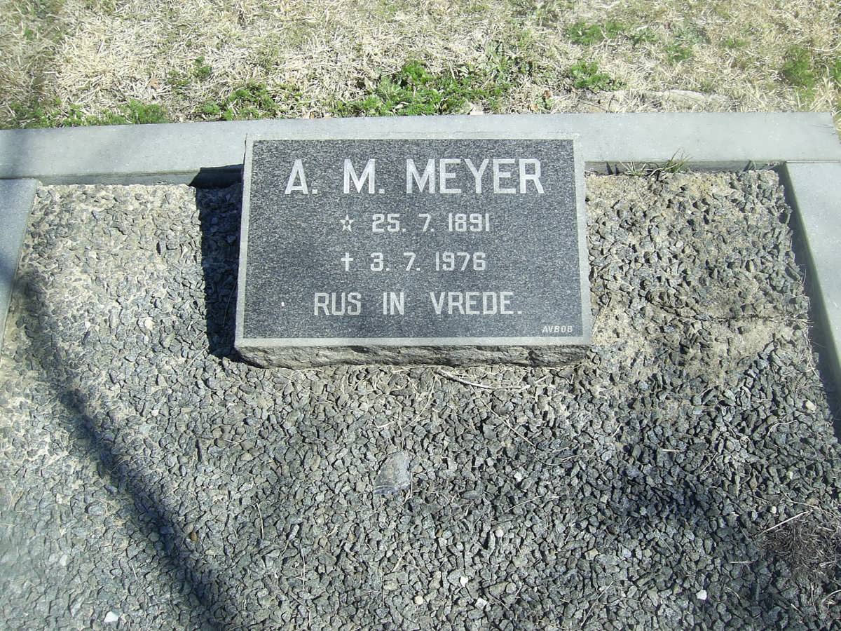 MEYER A.M. 1891-1976