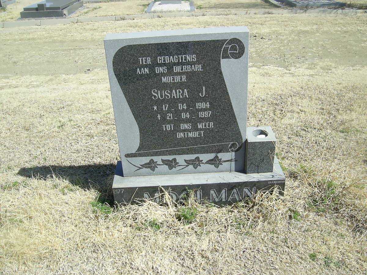 MOOLMAN Susara J. 1904-1997