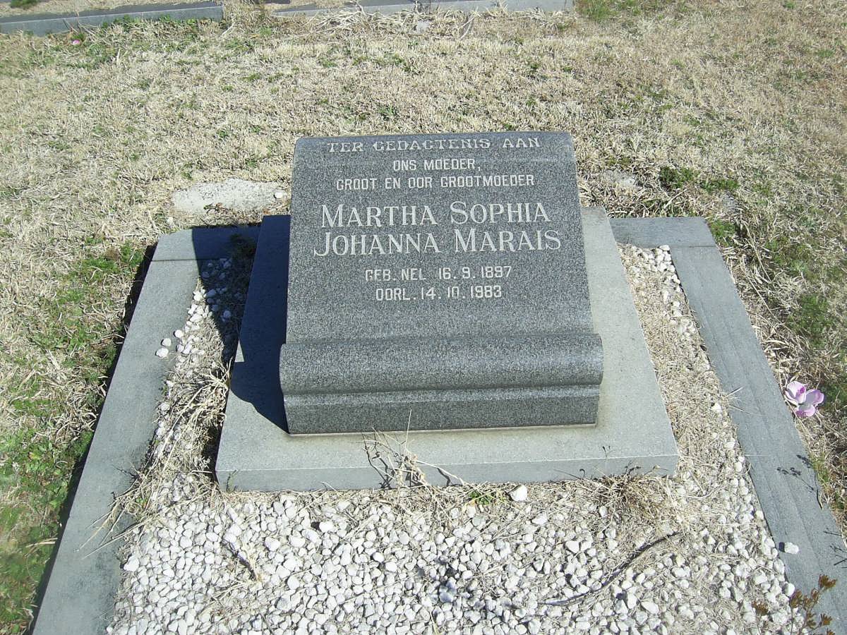 MARAIS Martha Sophia Johanna 1897-1983