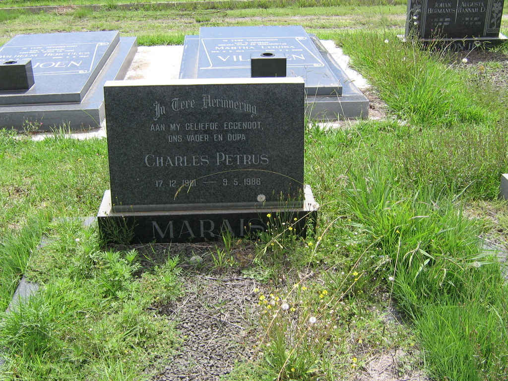 MARAIS Charles Petrus 1901-1986