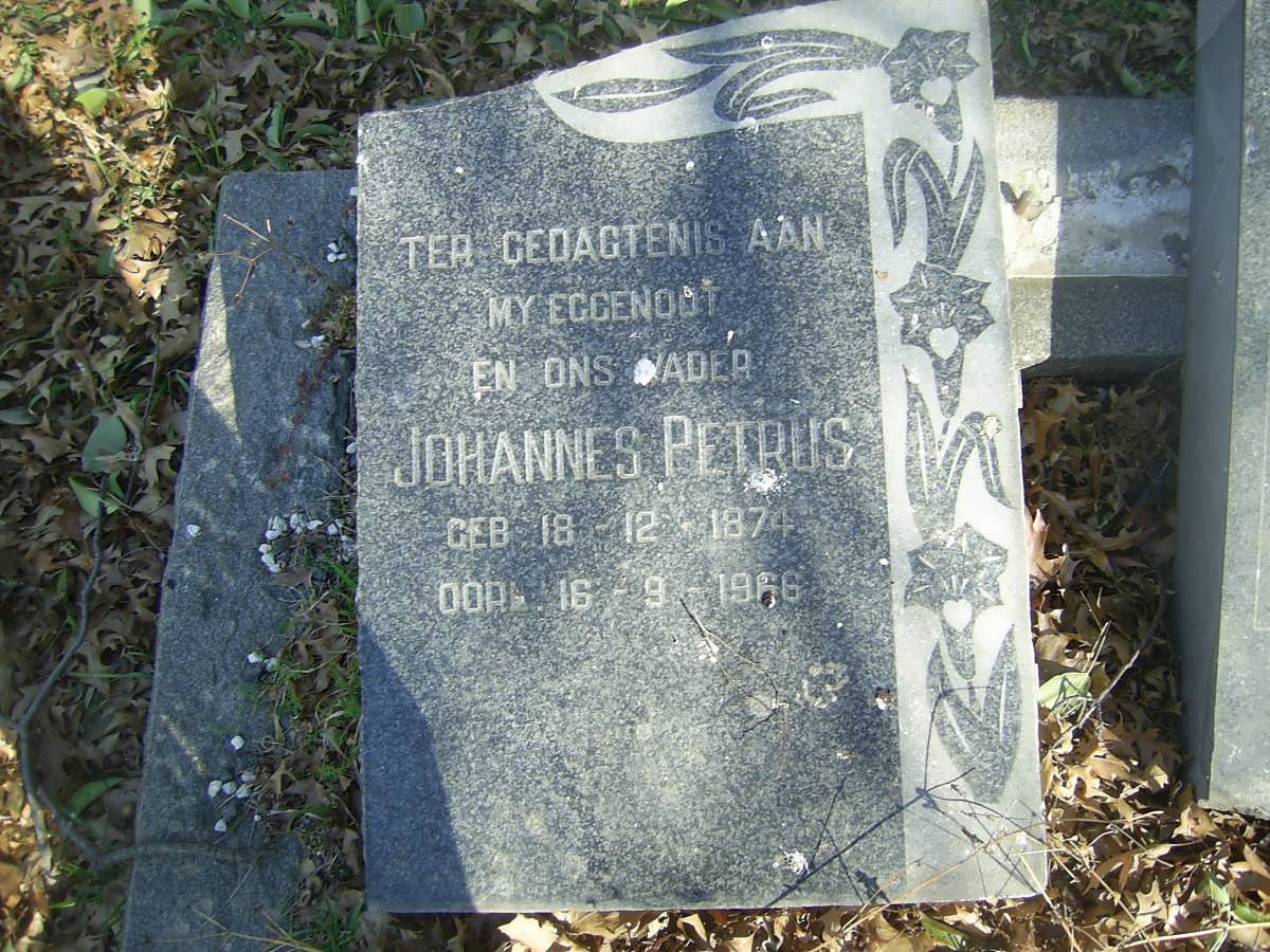 MÜLLER Johannes Petrus 1874-1966 &amp; Maria Aletta Cecilia JOUBERT 1889-1970