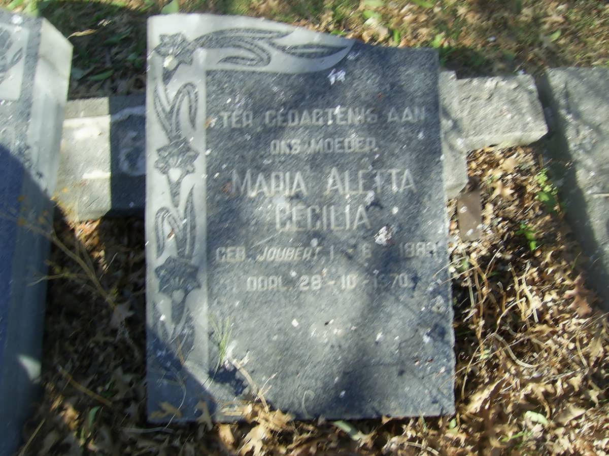 MÜLLER Johannes Petrus 1874-1966 &amp; Maria Aletta Cecilia JOUBERT 1889-1970