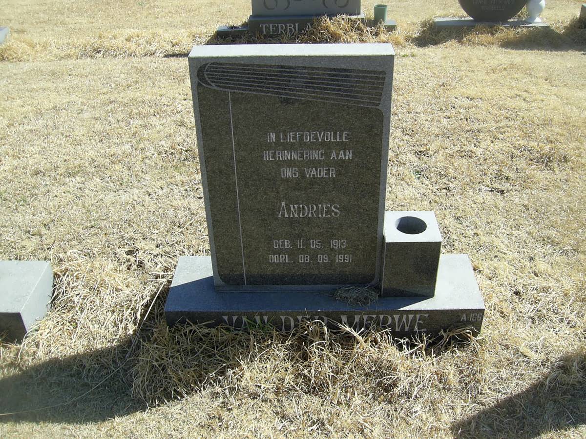 MERWE Andries, van der 1913-1991