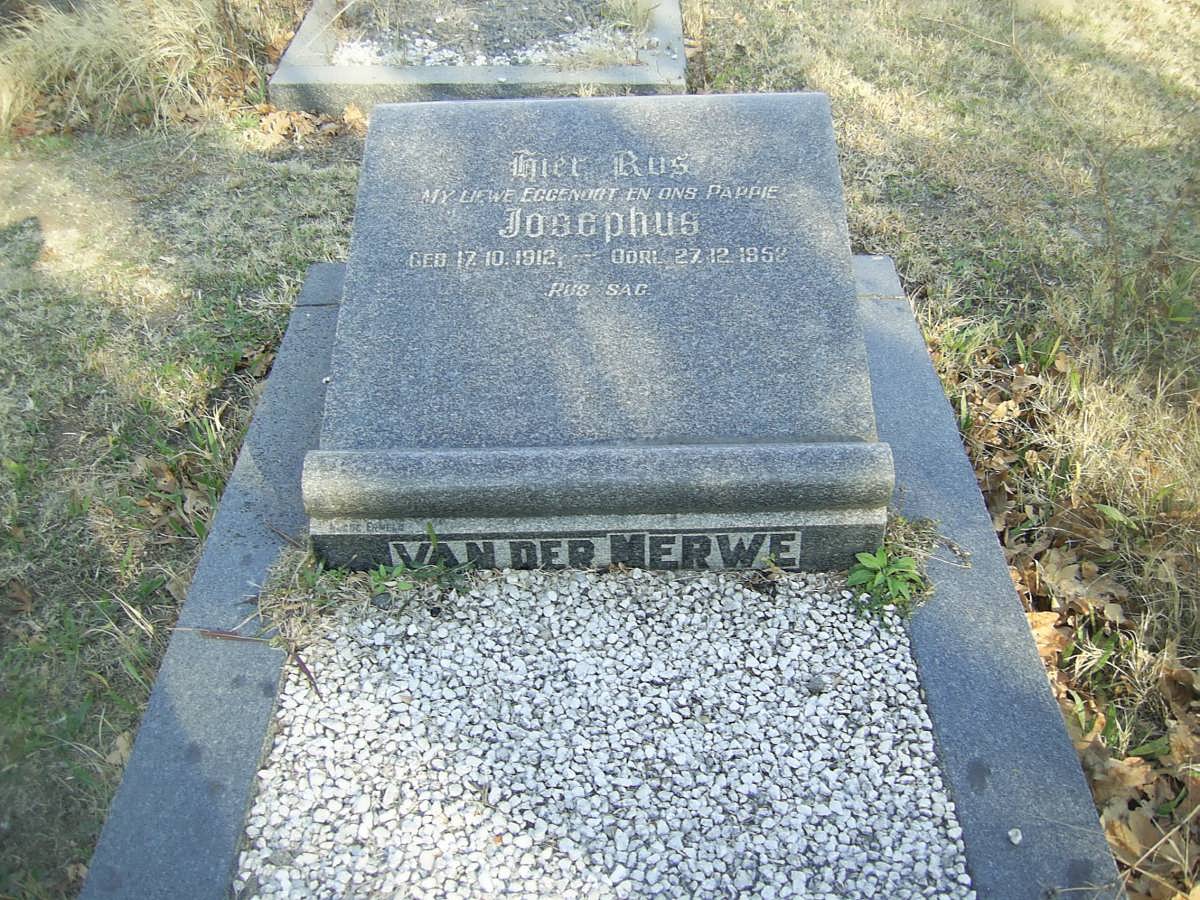 MERWE Josephus, van der 1912-1952