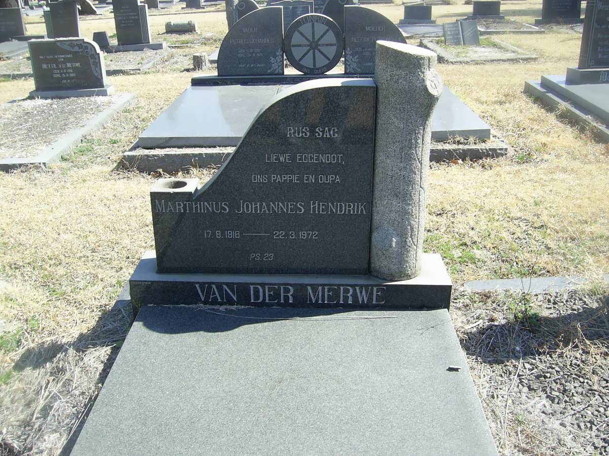 MERWE Marthinus Johannes Hendrik 1918-1972