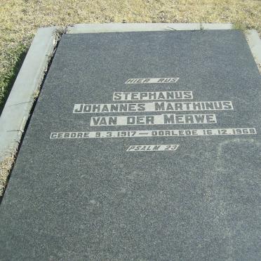 MERWE Johannes Marthinus, van der 1917-1968