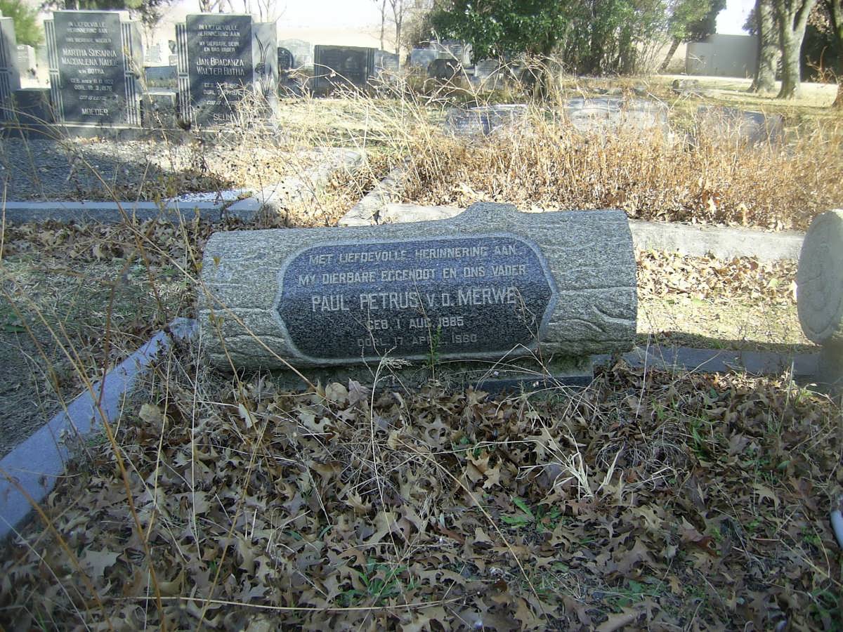 MERWE Paul Petrus, v.d. 1885-1960