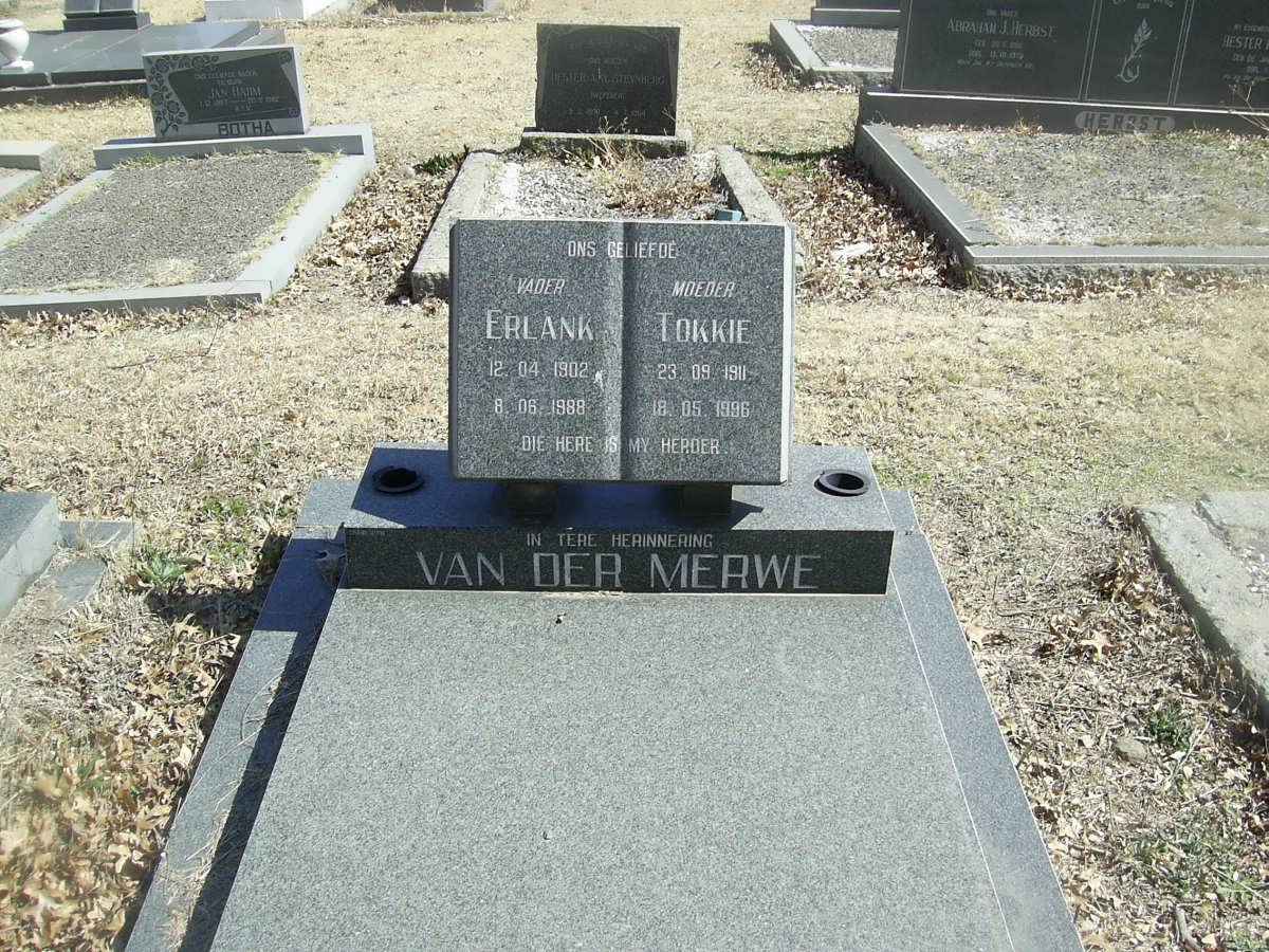 MERWE Erlank, van der 1902-1988 &amp; Tokkie 1911-1996