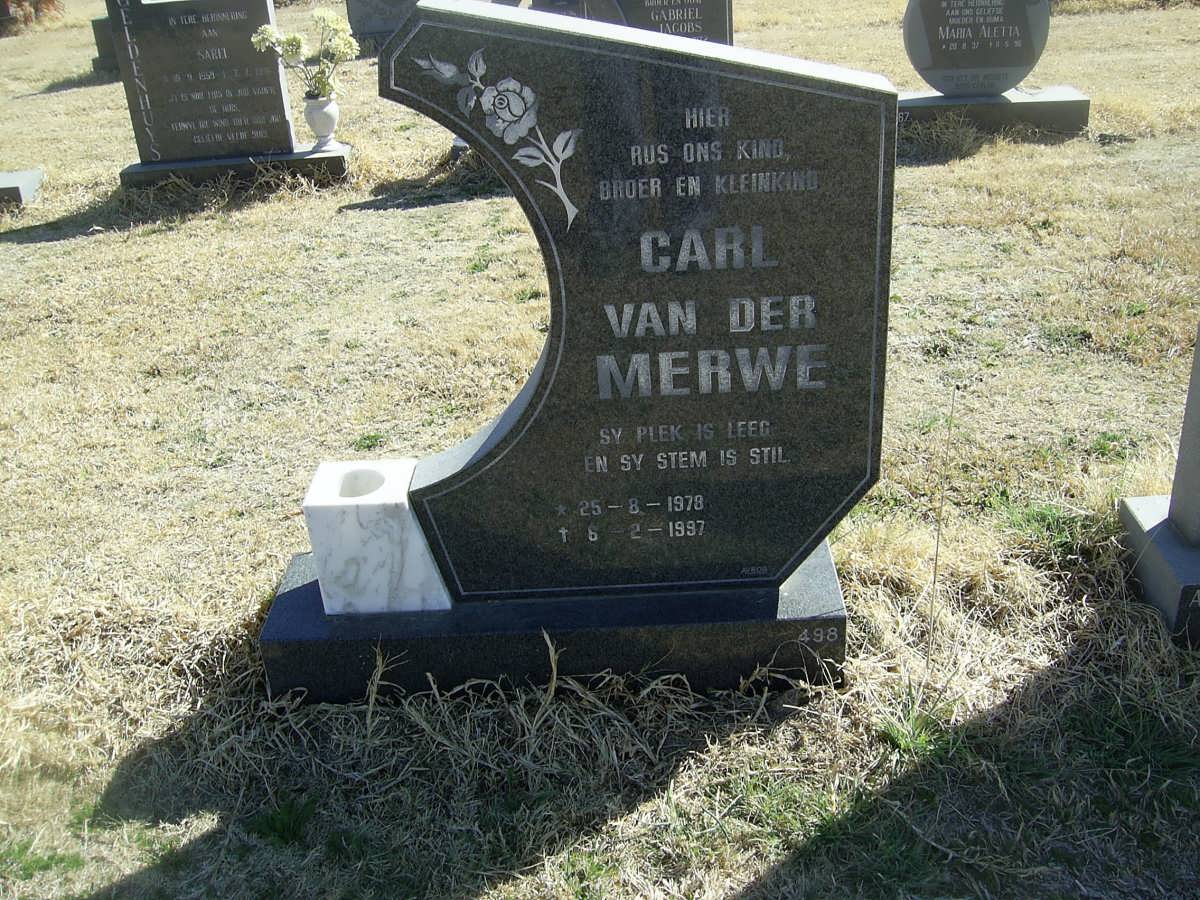 MERWE Carl, van der 1978-1997