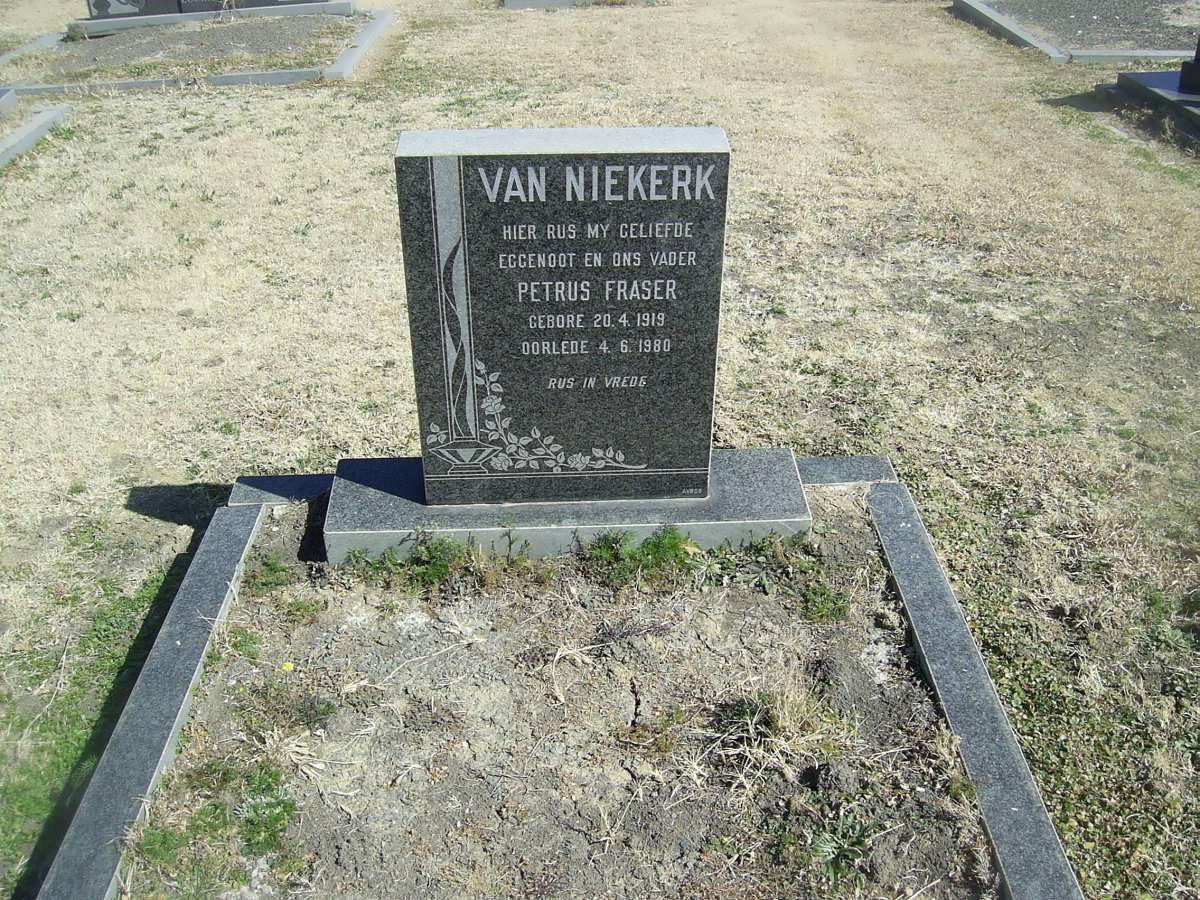 NIEKERK Petrus Fraser, van 1919-1980