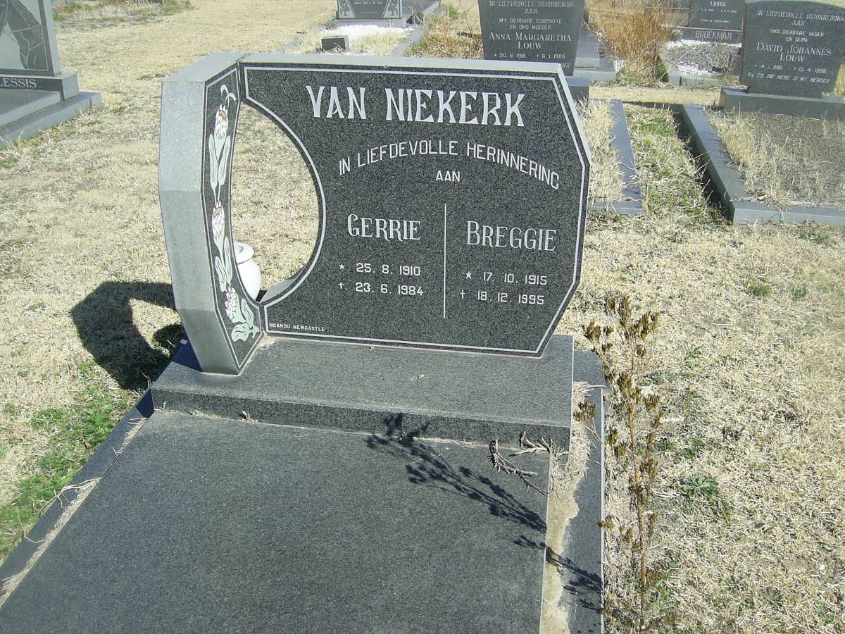 NIEKERK Gerrie, van 1910-1984 &amp; Breggie 1915-1995