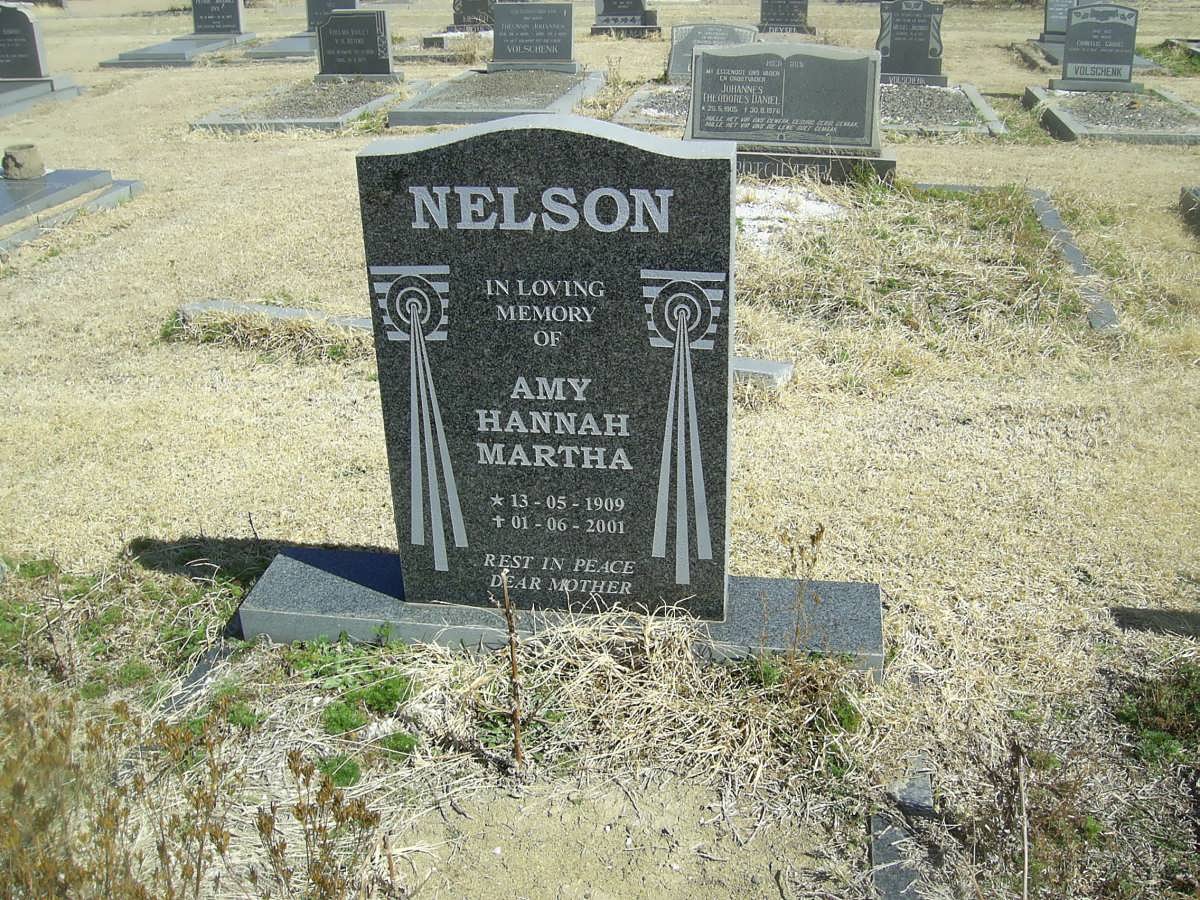 NELSON Amy Hannah Martha 1909-2001