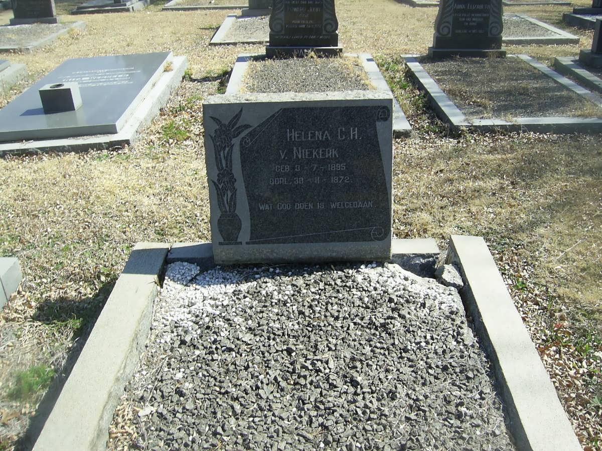 NIEKERK Helena C.H., van 1895-1972