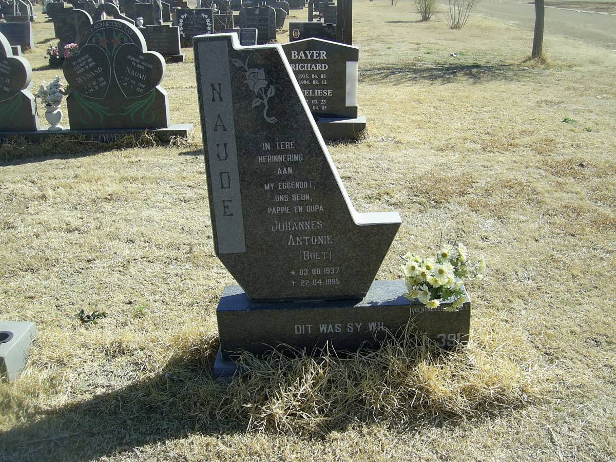 NAUDE Johannes Antonie  1937-1995