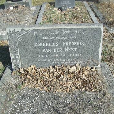 NEST Cornelius Frederik, van der 1921-1937