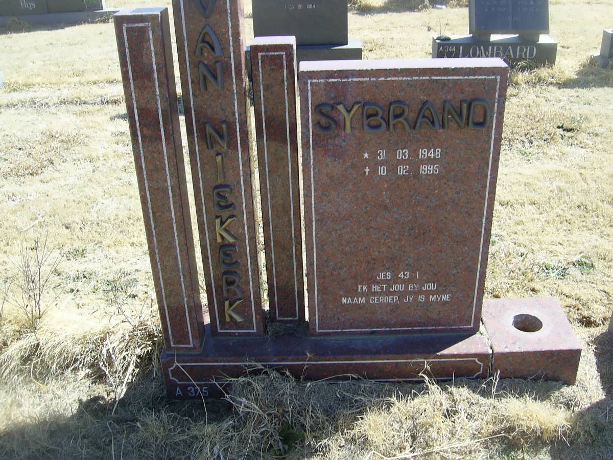 NIEKERK Sybrand, van 1948-1995