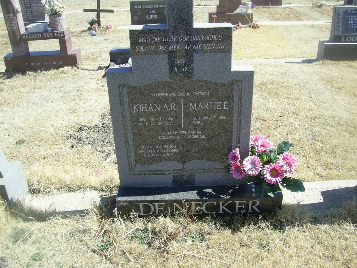 NECKER Johan A.R., de 1954-2003 &amp; Martie E. 1956-
