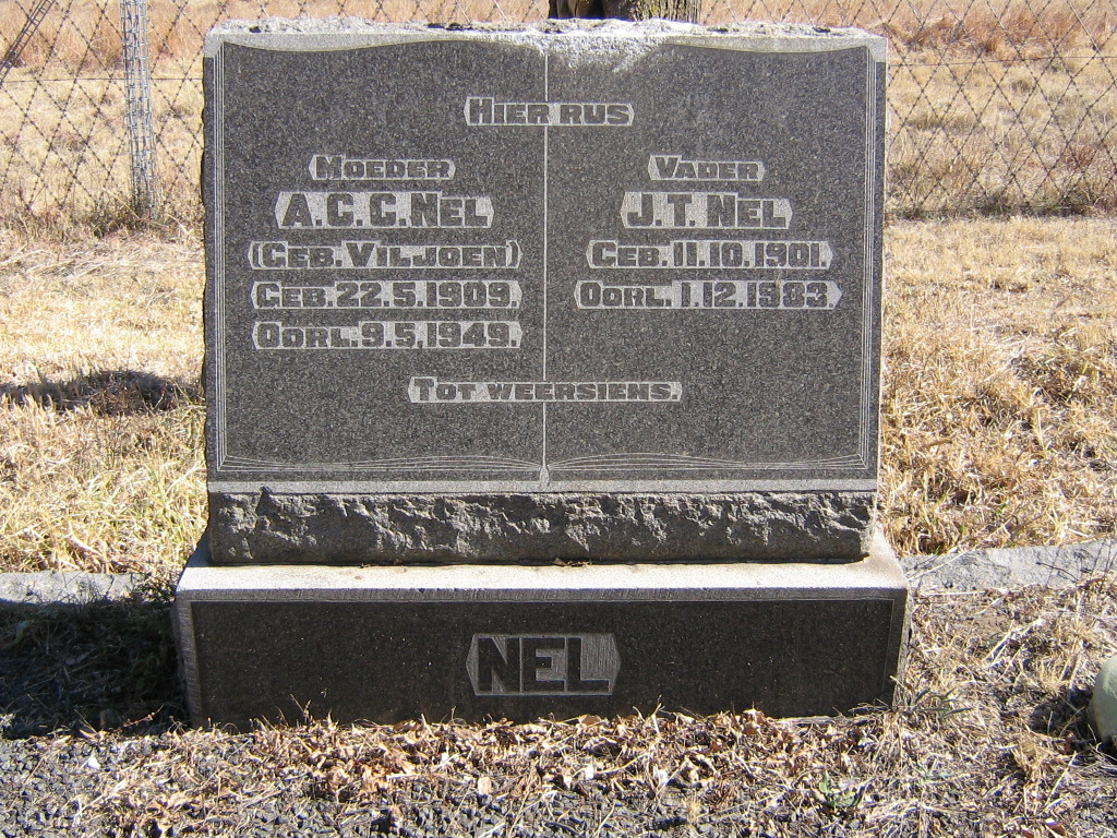 NEL J.T. 1901-1983 &amp; A.C.C. VILJOEN 1909-1949