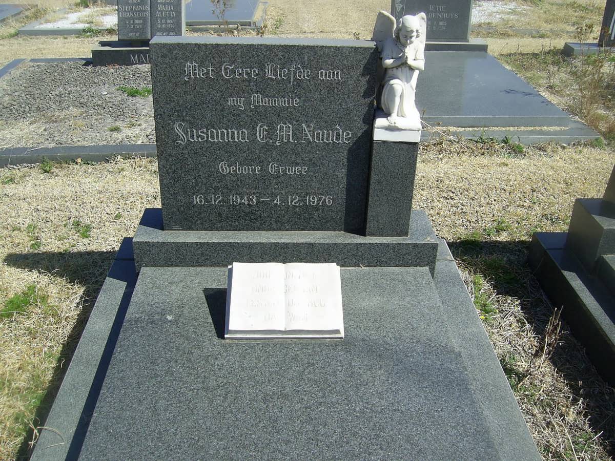 NAUDE Susanna E.M. nee ERWEE 1943-1976