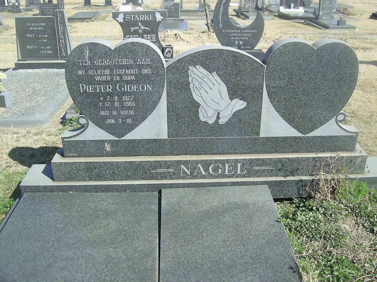 NAGEL Pieter Gideon 1927-1985