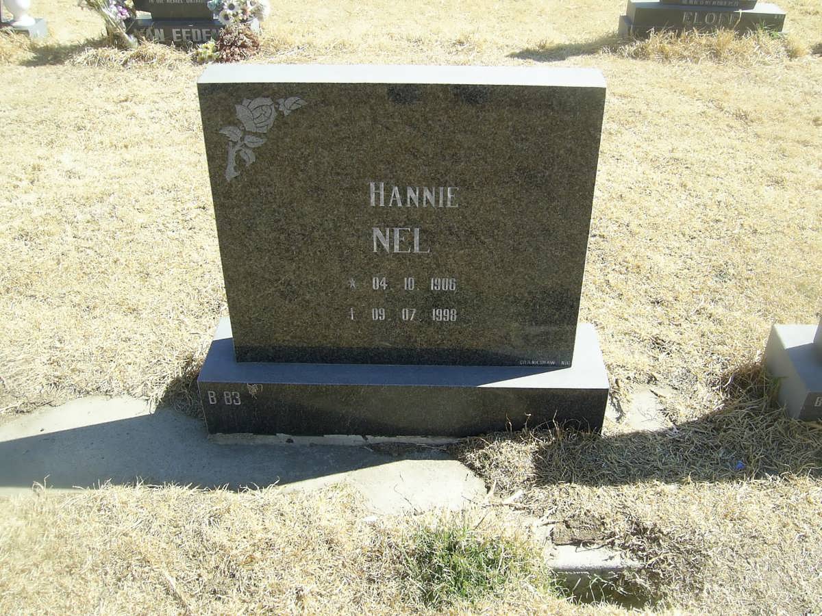 NEL Hannie 1906-1998