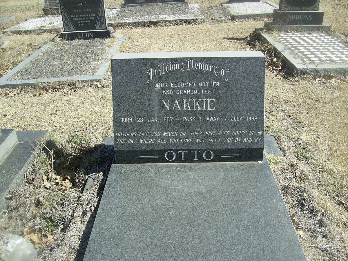 OTTO Nakkie 1907-1986