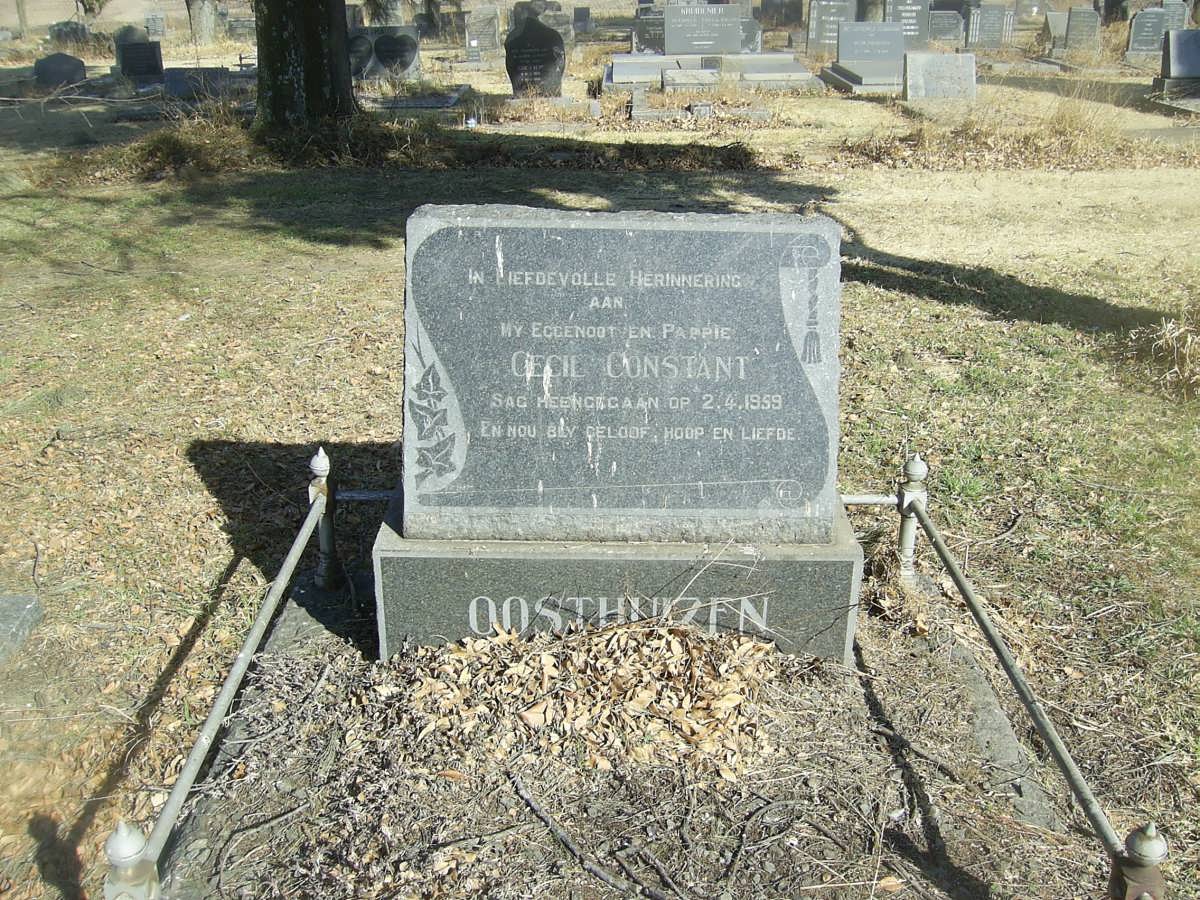 OOSTHUIZEN Cecil Constant -1959