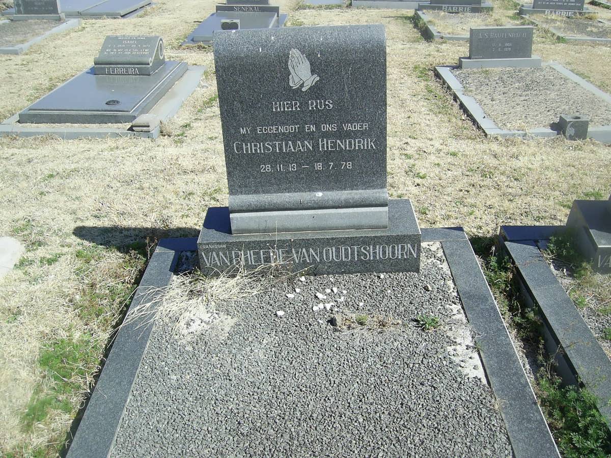 OUDTSHOORN Christiaan, van Rheede van 1913-1978