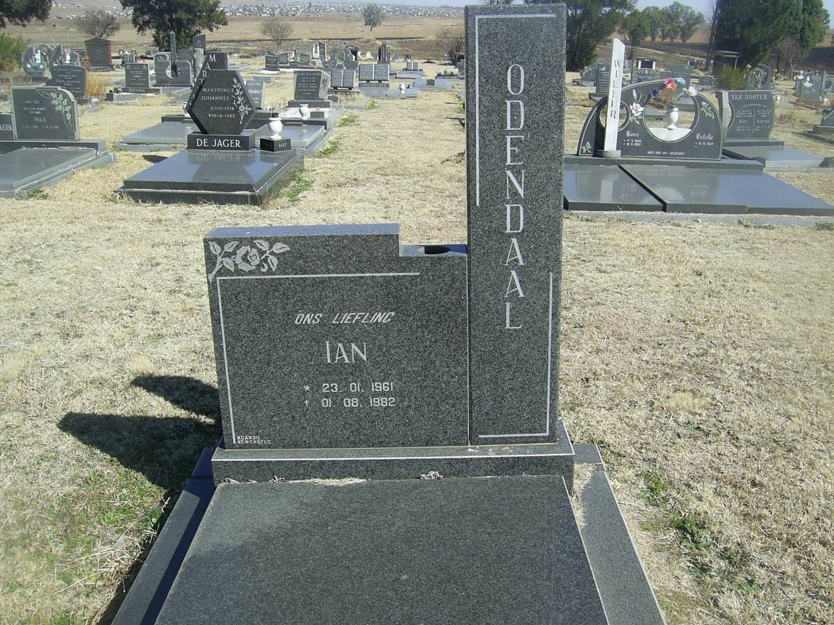ODENDAAL Ian 1961-1982