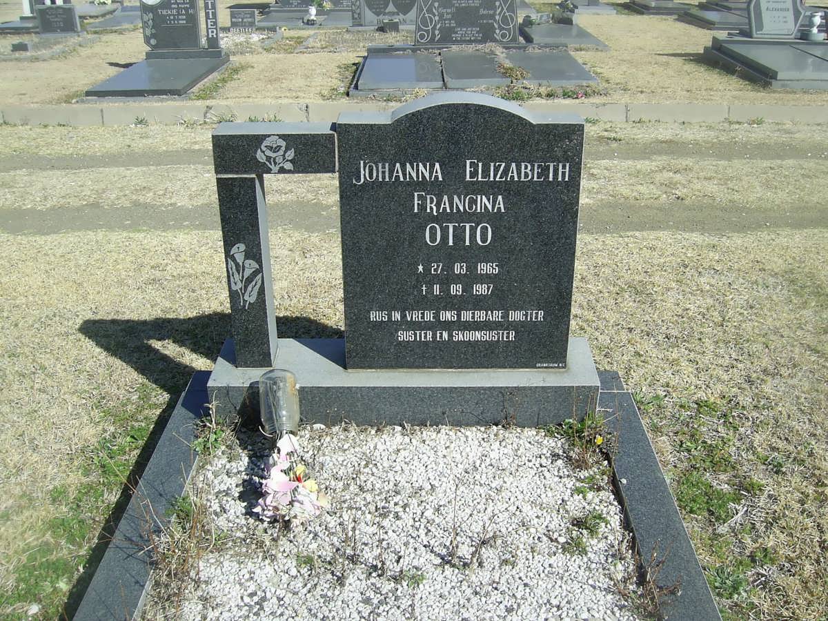 OTTO Johanna Elizabeth Francina 1965-1987