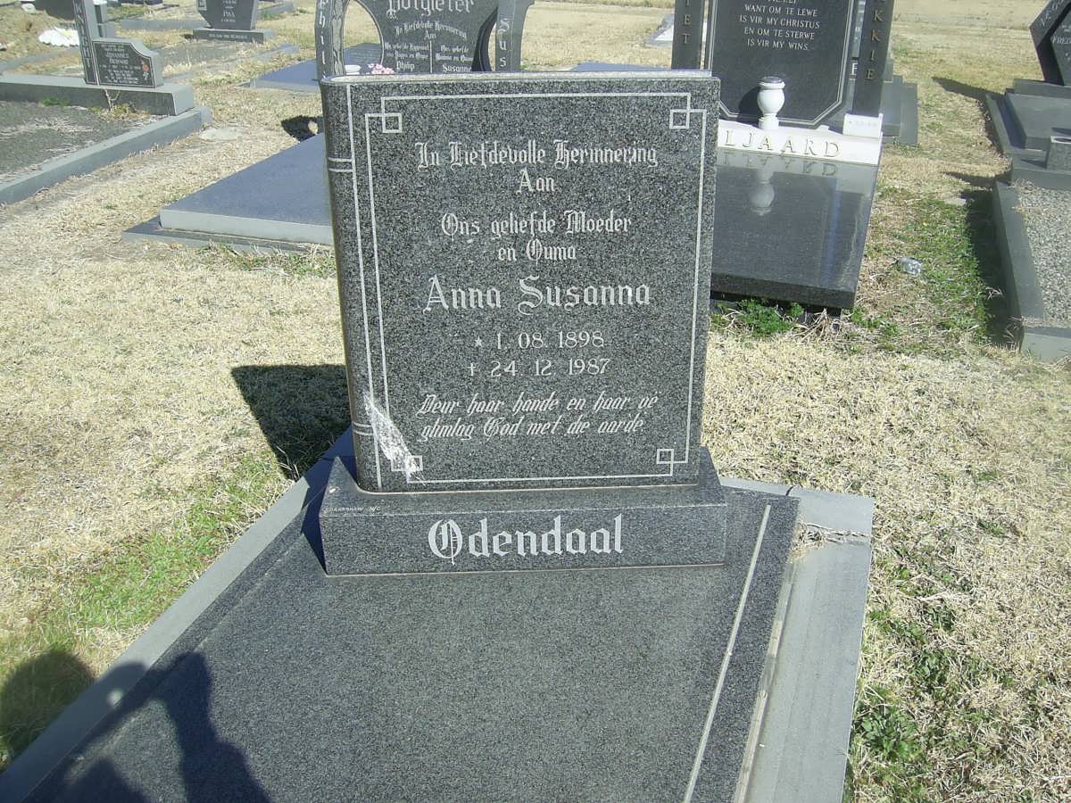 ODENDAAL Anna Susanna 1898-1987