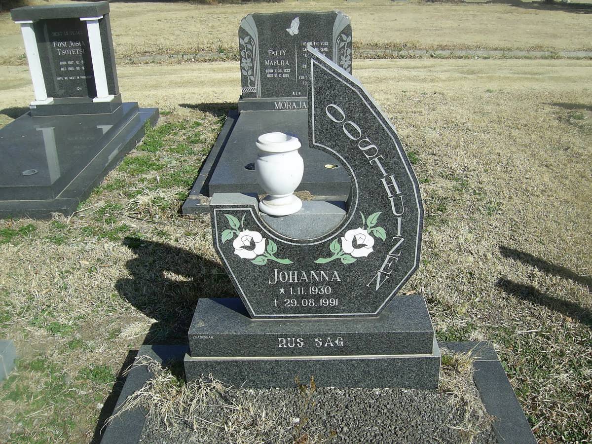 OOSTHUIZEN Johanna 1930-1991